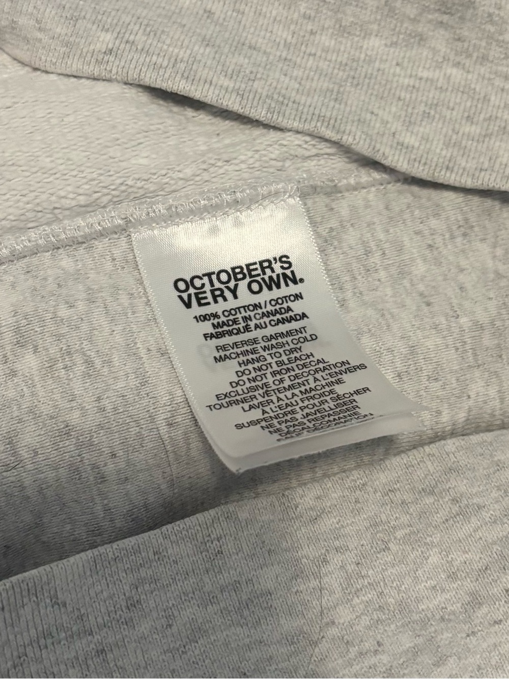 OVO x Bulls Basketball Heather Gray Crewneck Sweatshirt Pullover Size M - Picture 4 of 5